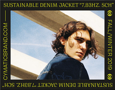 CYMATIC BRAND "7,83HZ"– Sustainable denim jacket