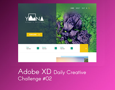 Adobe XD Creative Challenge #2 - Local Landing Page