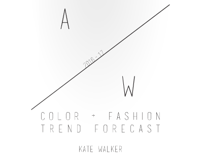 Color + Trend Fashion Forecast A/W 2016