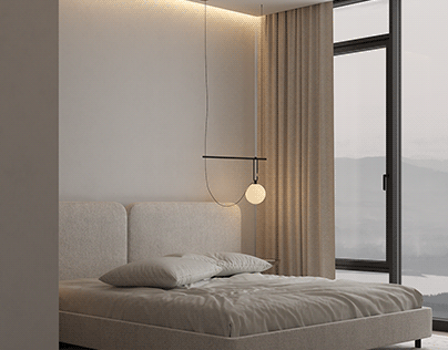 Minimalistic and cozy bedroom design