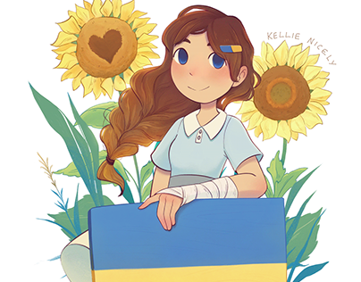 #StandwithUkraine - Sunflower Child