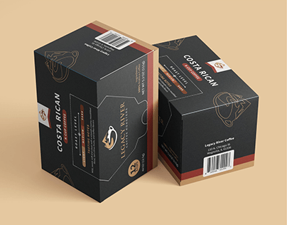 K-Cups Coffee Box Packaging Design Concept