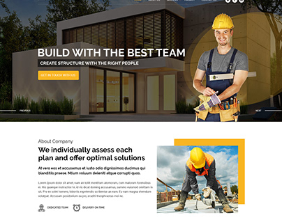 Architecture Builder Website Design