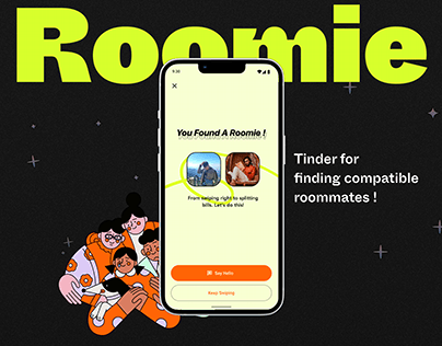 Project thumbnail - ROOMIE | Roommate Finding App