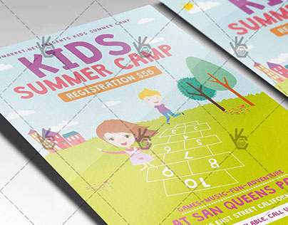 Kids Summer Camp - Premium Flyer PSD Template