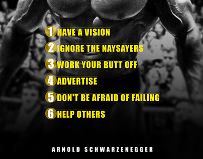 Arnold Schwarzenegger's 6 rules of success.