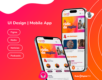 Rede Digital FM | Mobile App | UI Design
