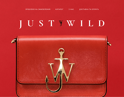 Редизайн сайта шкіряних сумок JUST WILD