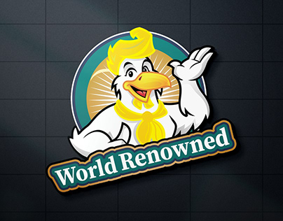 World Renowned logo, Hen Roasted Restaurant logo