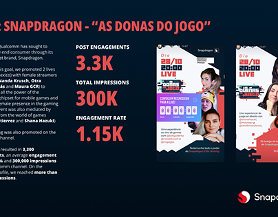 Live - Snapdragon Donas do Jogo