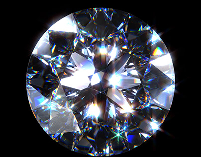 3d diamond render