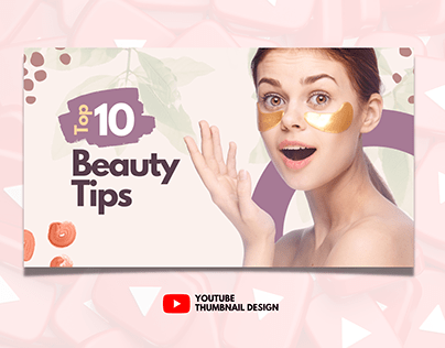 Canva YouTube Thumbnail Templates for Skincare Brand