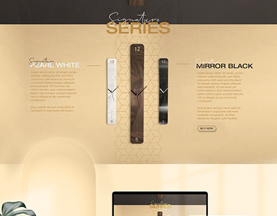 Signature Series by Nine Seven Landing Page Design