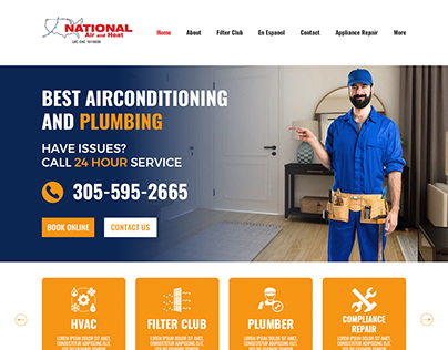 National HVAC & Plumbing: Template Design