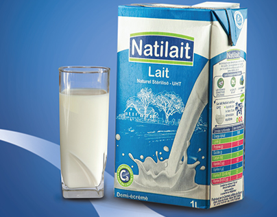 Affiches publicitaire pour le lait "Natilait"