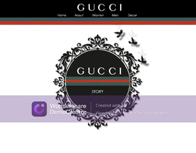 Gucci redesign website