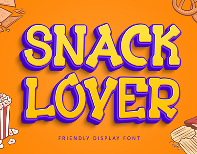 Snack Lover - Friendly Display Font