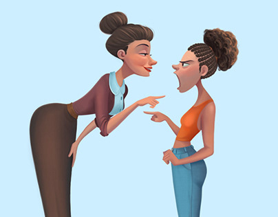 Mother and Daughter Arguing