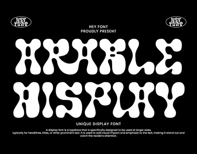 ARABLE DISPLAY FONT // FREE FONT COMMERCIAL