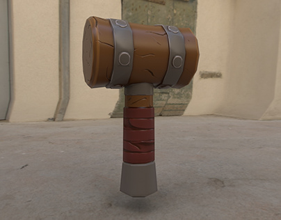 3D VideoGame Style Hammer