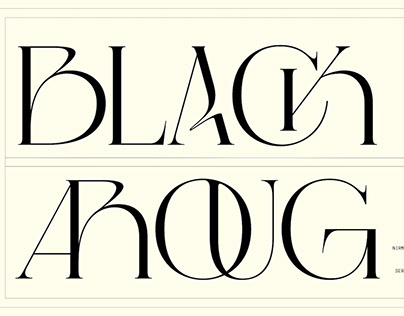 Black Aroug - Modern Font