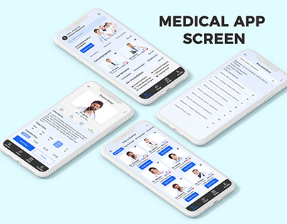Medical App UI Design Screens