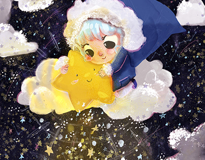 AGelina and the starry night