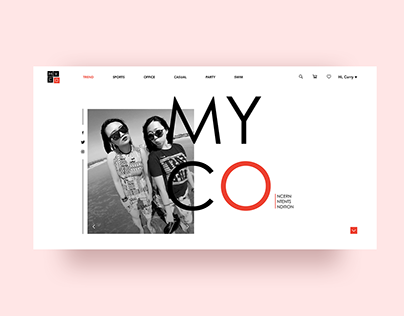 MyCo Women's Fashion Branding and Conceptual Web design