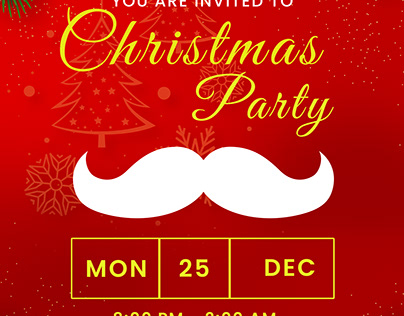 christmas party invitations card