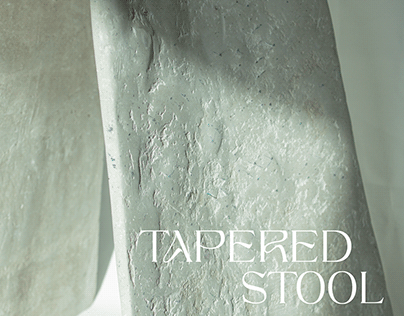 Tapered stool, OYSTER