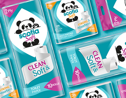 Toilet Paper and Kitchen Towel Packaging Design
