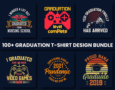 Top Selling Graduation T-Shirt Design Bundle