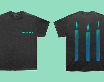 Vibrance Candle Collection Tshirt Design