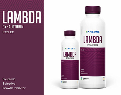 Lambda Cyhalothrin 2.5% EC - Bottle Mockup Design Idea
