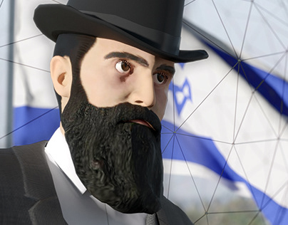 Theodor Herzl AR Character