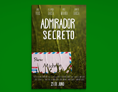 Afiche Cortometraje "Admirador Secreto"