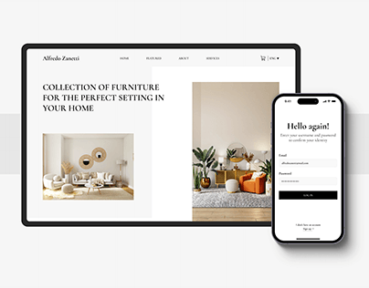 Website design furniture shop