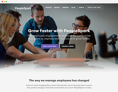 PeopleSpark - Web Design
