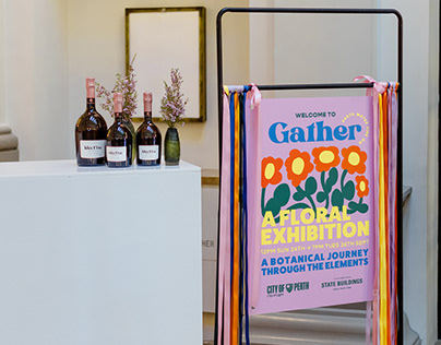 Gather - A Floral Exhibition Branding & Signage
