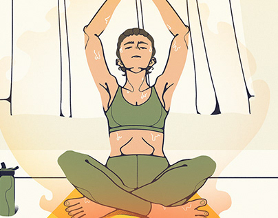 Hot Yoga / Editorial Illustration
