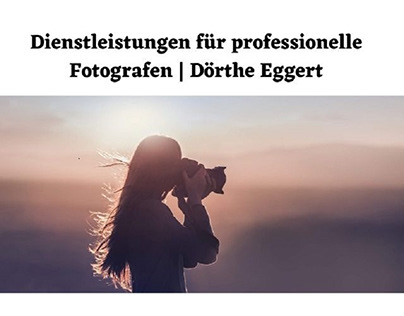 Fotografen Dienstleistungen | Dorthe Eggert