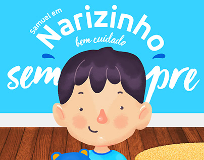 Salsep Lenços Nasais Kids - Samuel em Narizinho