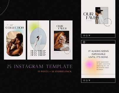 25 Stylish Instagram Post & Stories Template