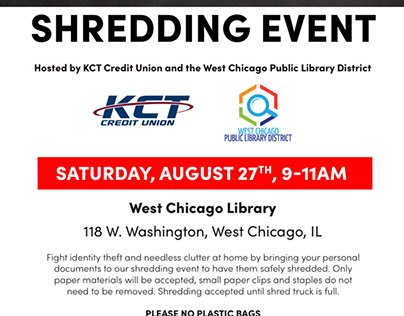 Community Shred Event flyer