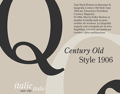 Century old style | Disseny tipogràfic
