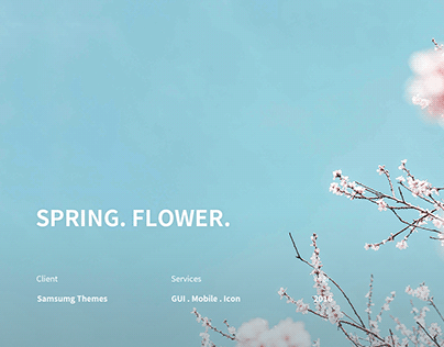 Mobile Theme : Spring. Flower