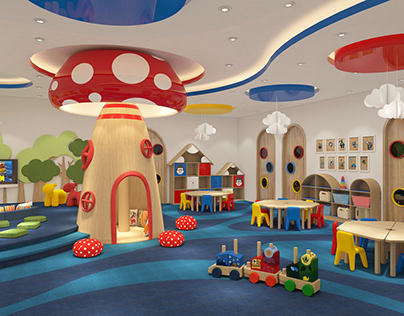 The kindergarten named "A lovely mushroom"