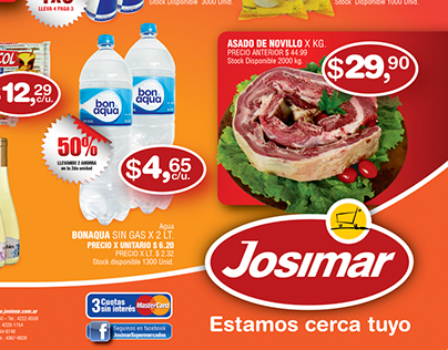Diseño promocional de Josimar Supermercado