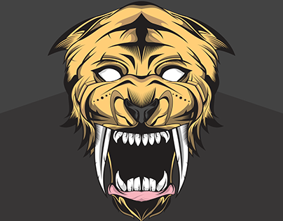 Saber Tooth Tiger Head