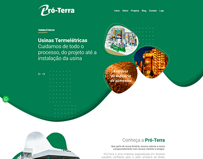 Pró-Terra - institutional page